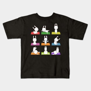 Bunny Yoga Funny Rabbits In Yoga Poses Sports T-Shirt Kids T-Shirt